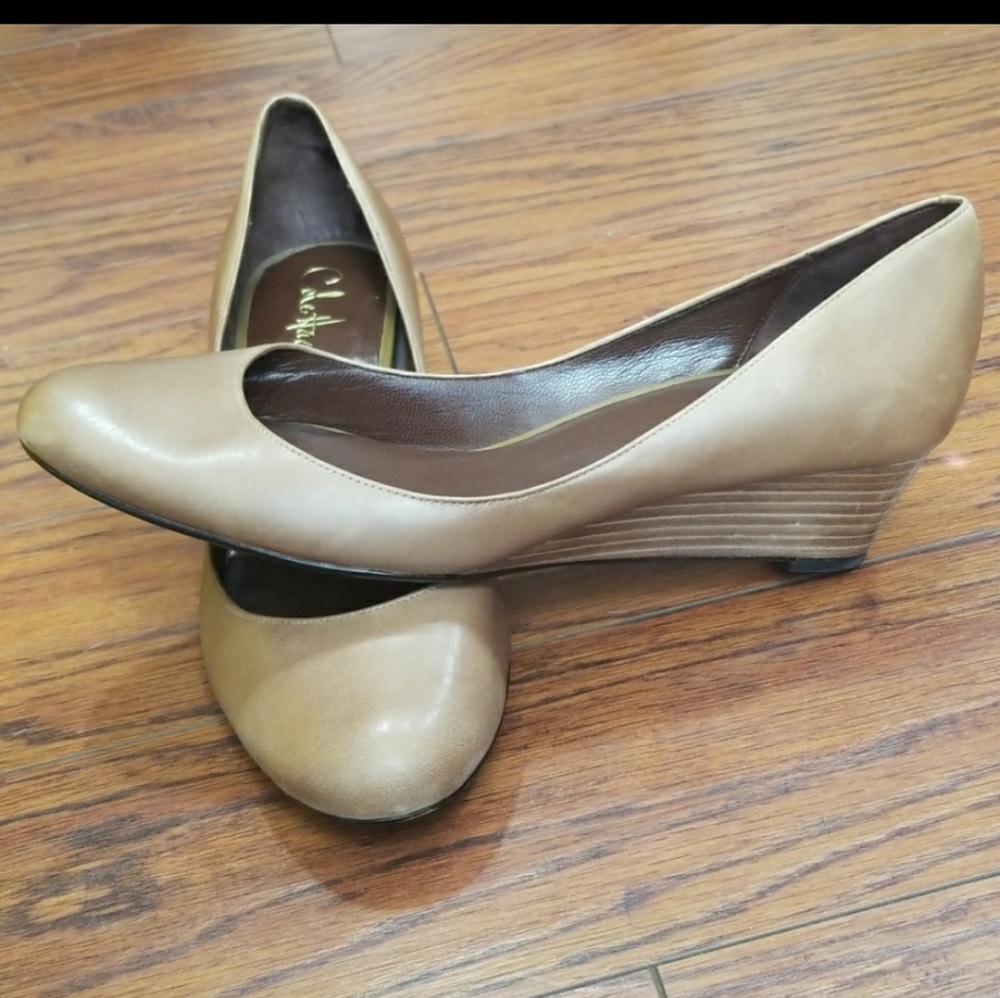 Cole Haan Wedge Leather Heels